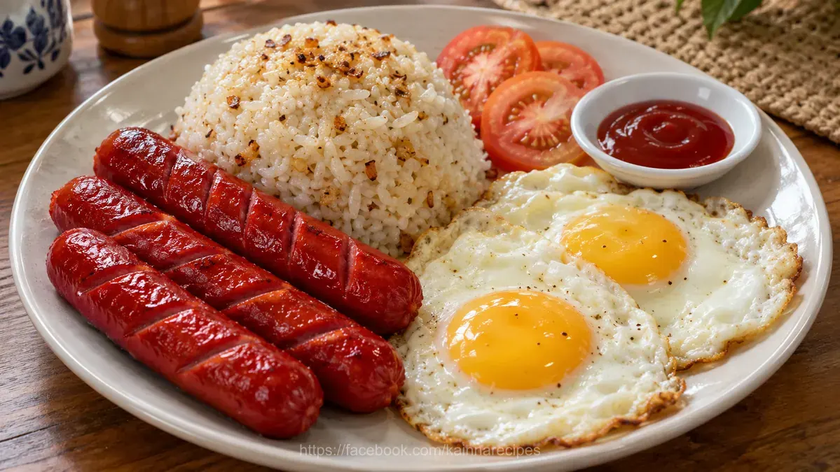 Hotsilog (Hotdog Sinangang at Itlog)