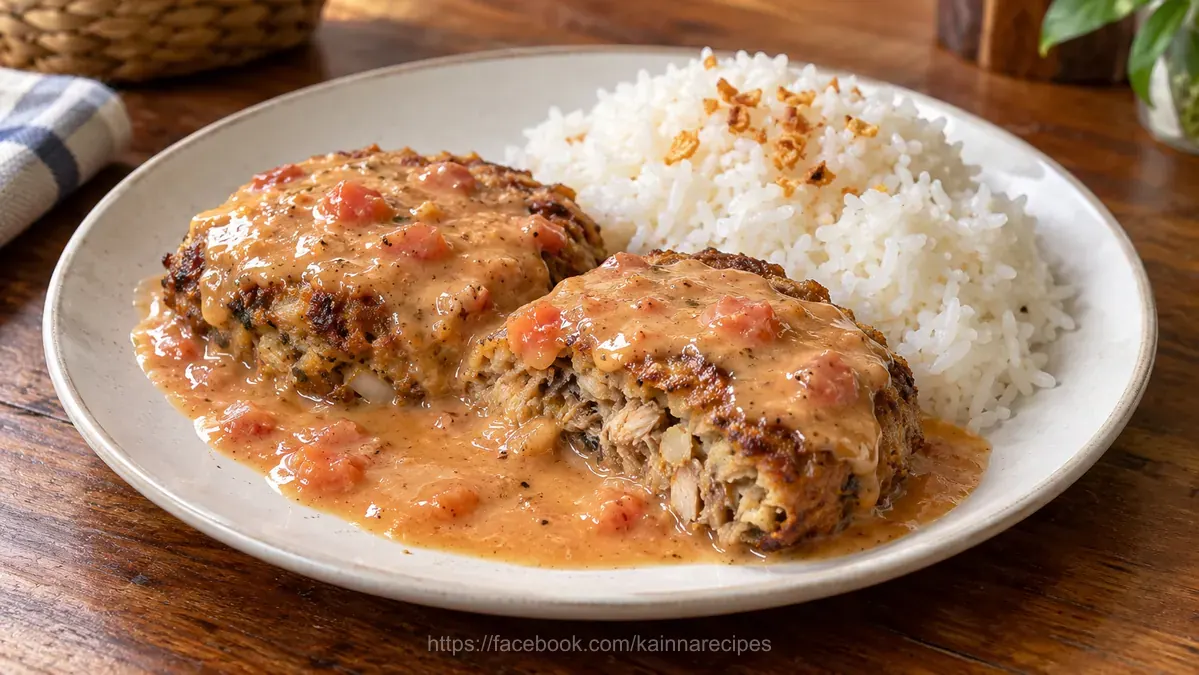 Burger Steak Sardinas