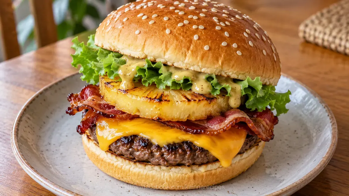 Copycat Jollibee’s Amazing Aloha Yumburger