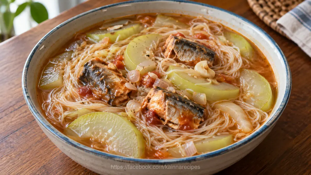 Sardines and Upo Misua