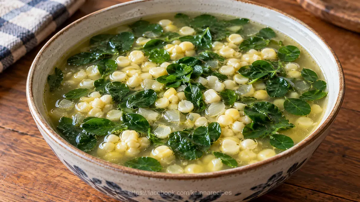 Corn and Malunggay Soup