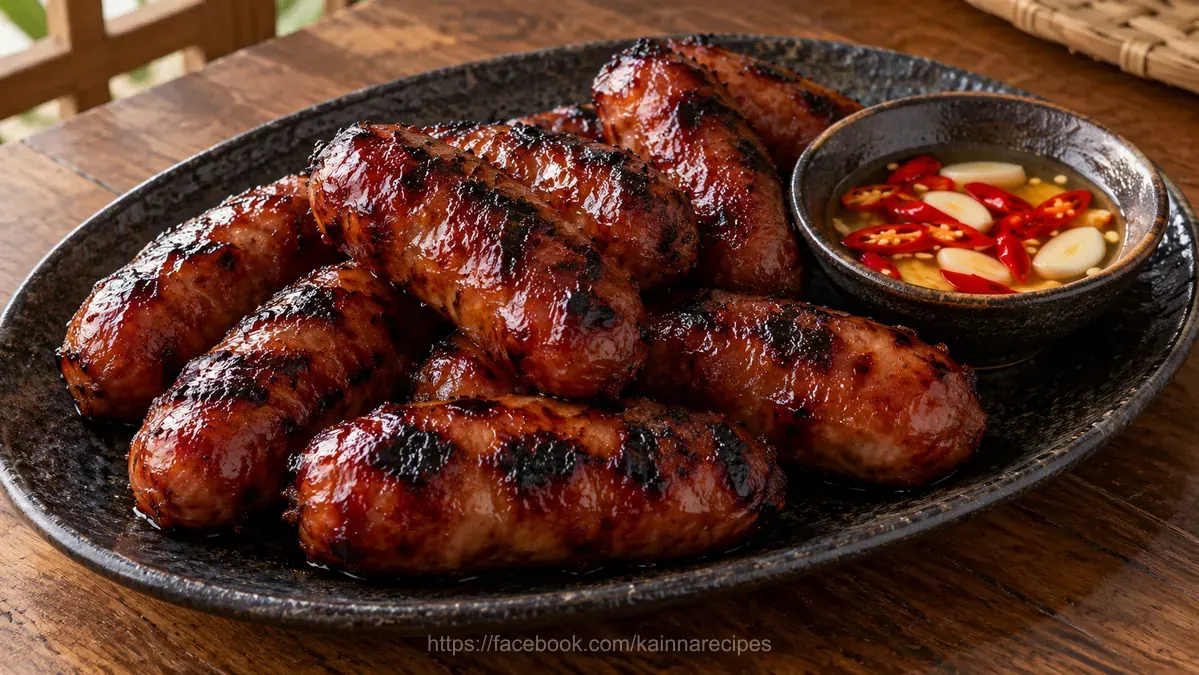 Grilled Filipino Sweet Sausage