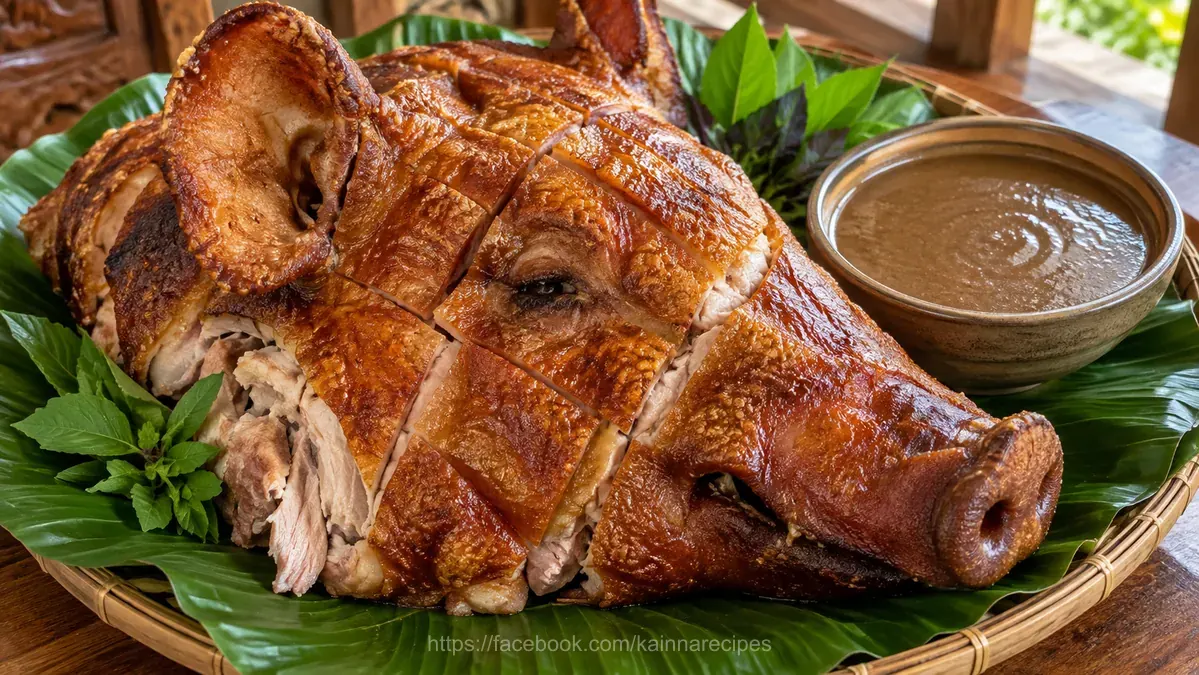 Crispy Ulo and Lechon Sauce