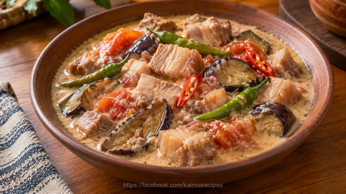 Binagoongan Baboy sa Gata