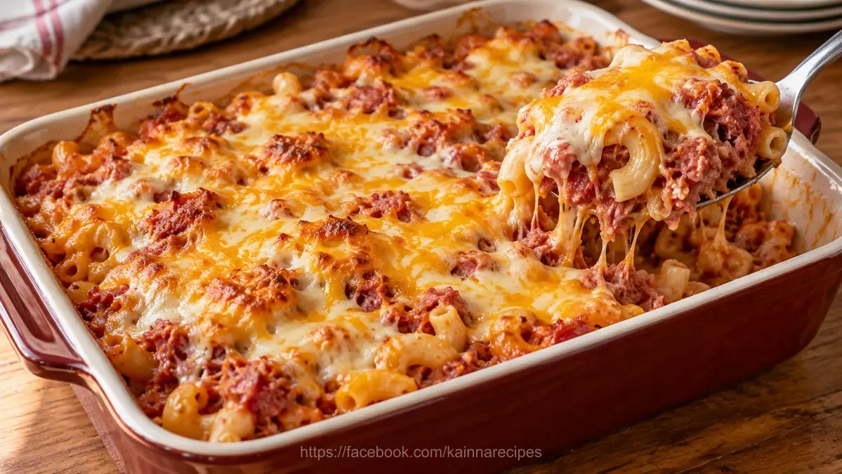 Corned Beef Baked Macaroni
