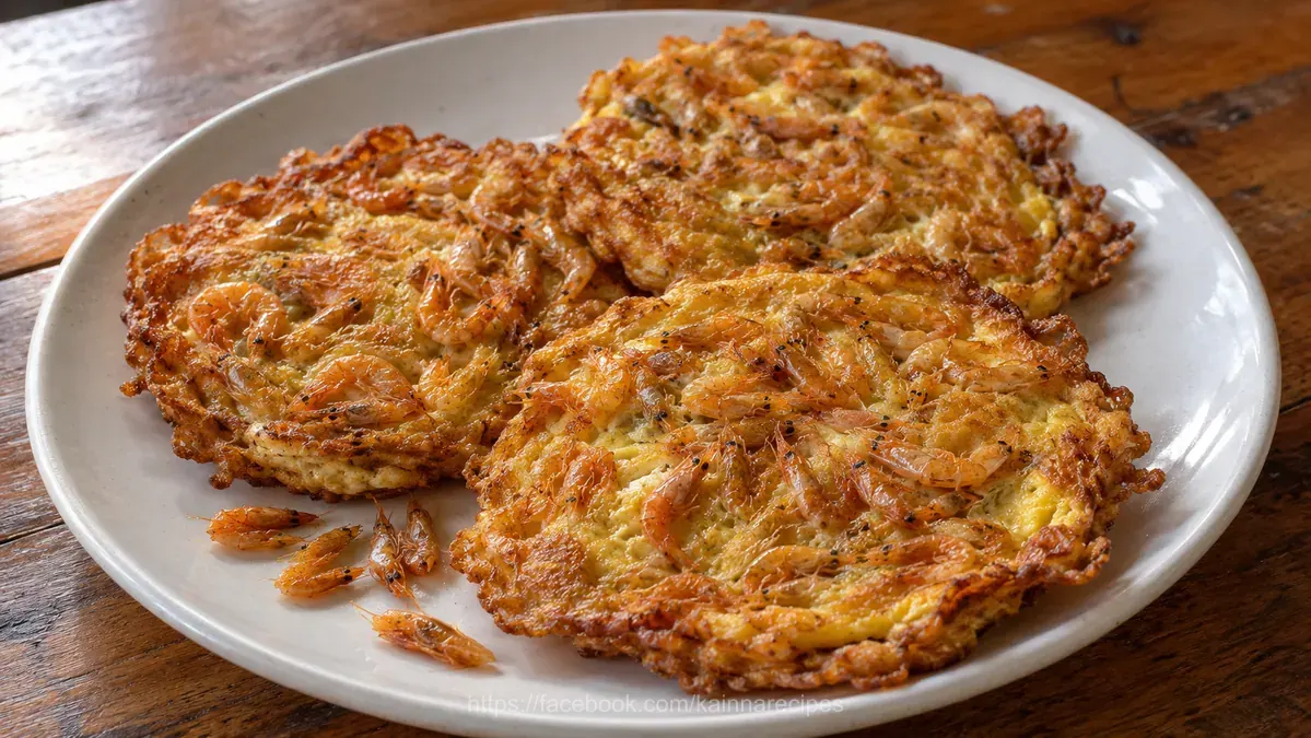 Dried Shrimps Omelette