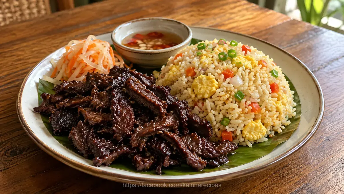 Tapa and Egg Fried Rice