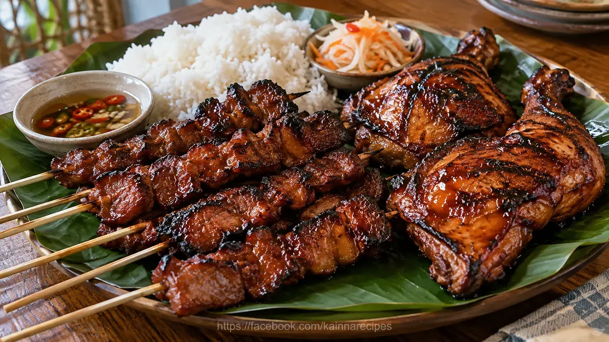 Filipino Style Pork and Chicken Barbecue