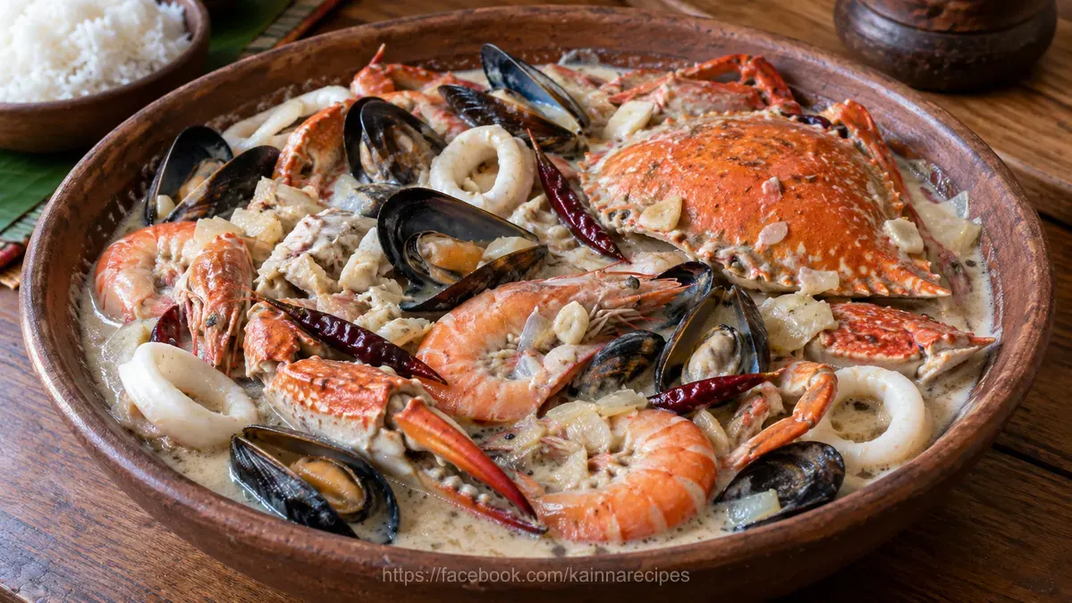 Mixed Seafood in Coconut Milk