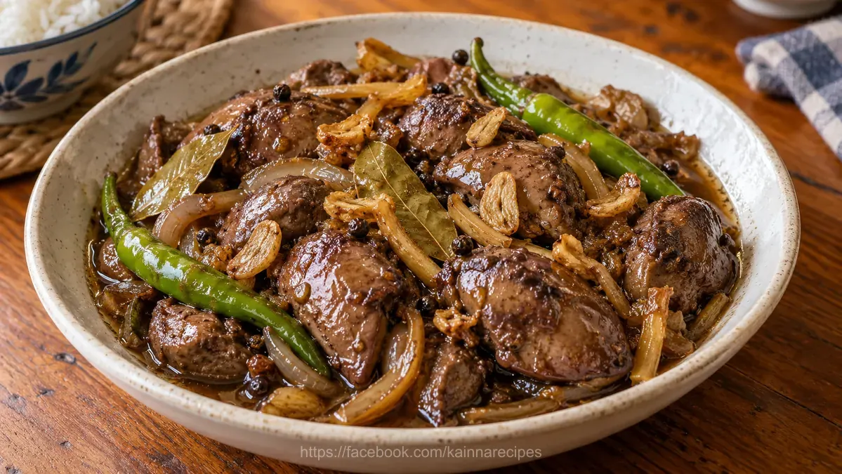 Adobong Atay ng Manok (Chicken Liver Adobo)