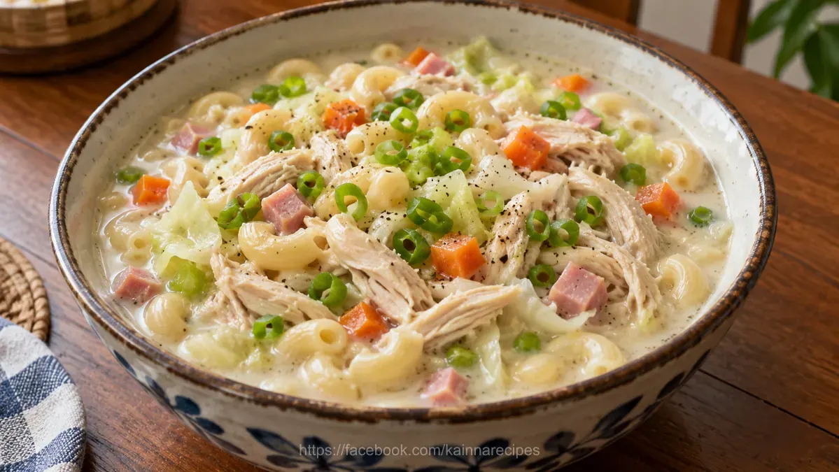 Filipino Chicken Macaroni Sopas