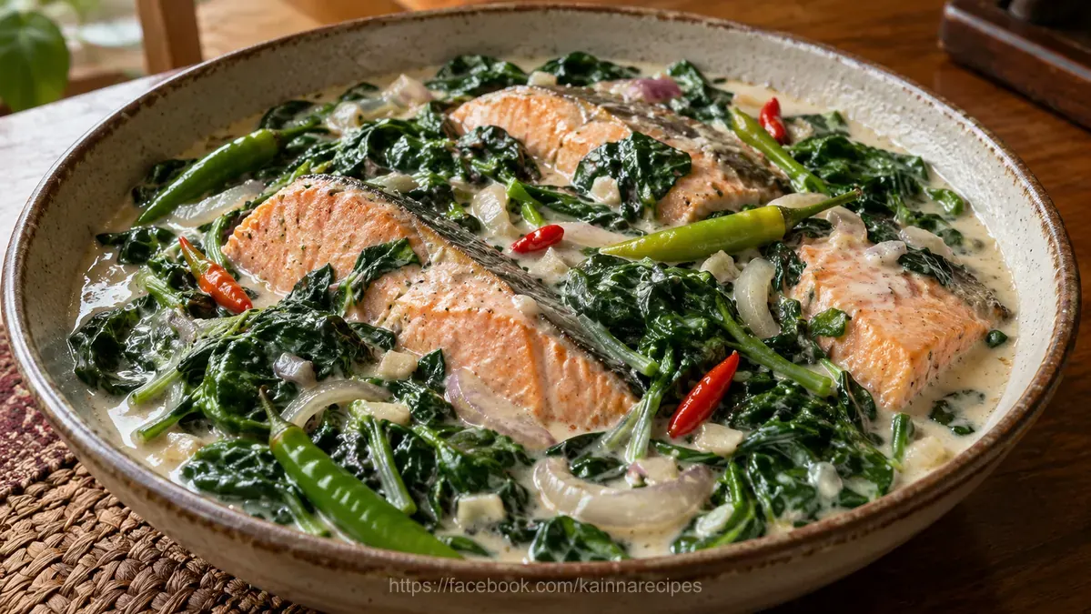 Ginataang Salmon (Salmon in Coconut Milk)