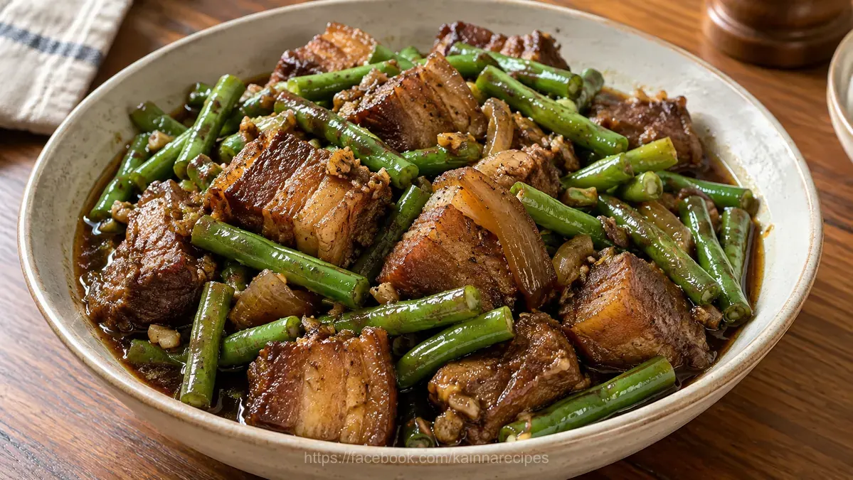 Pork Adobo with Sitaw