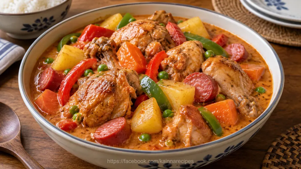 Chicken Afritada sa Gata