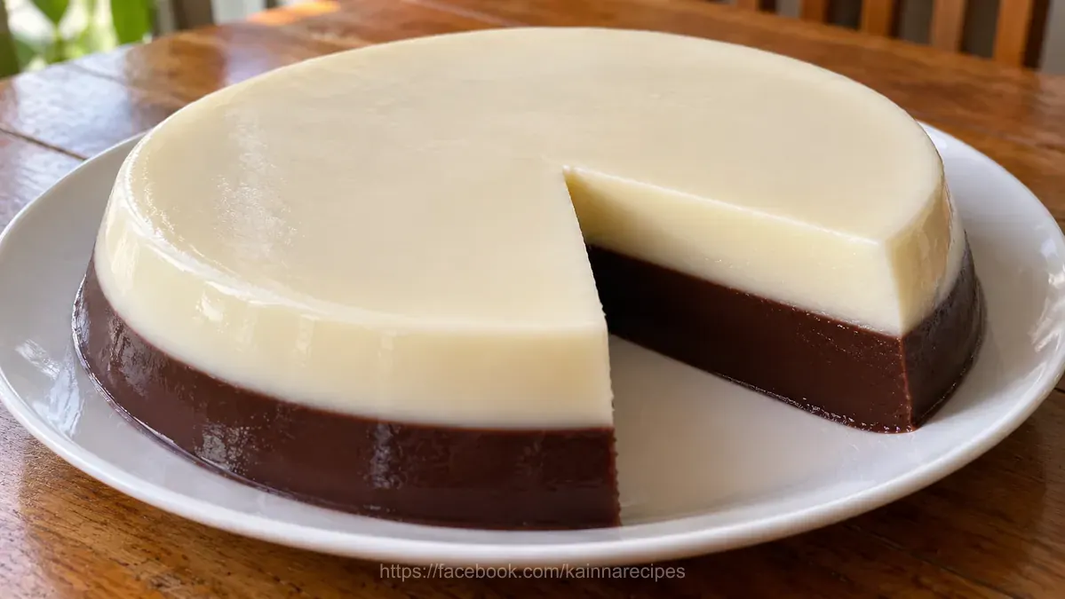 Chocolate and Milk Jelly Pudding