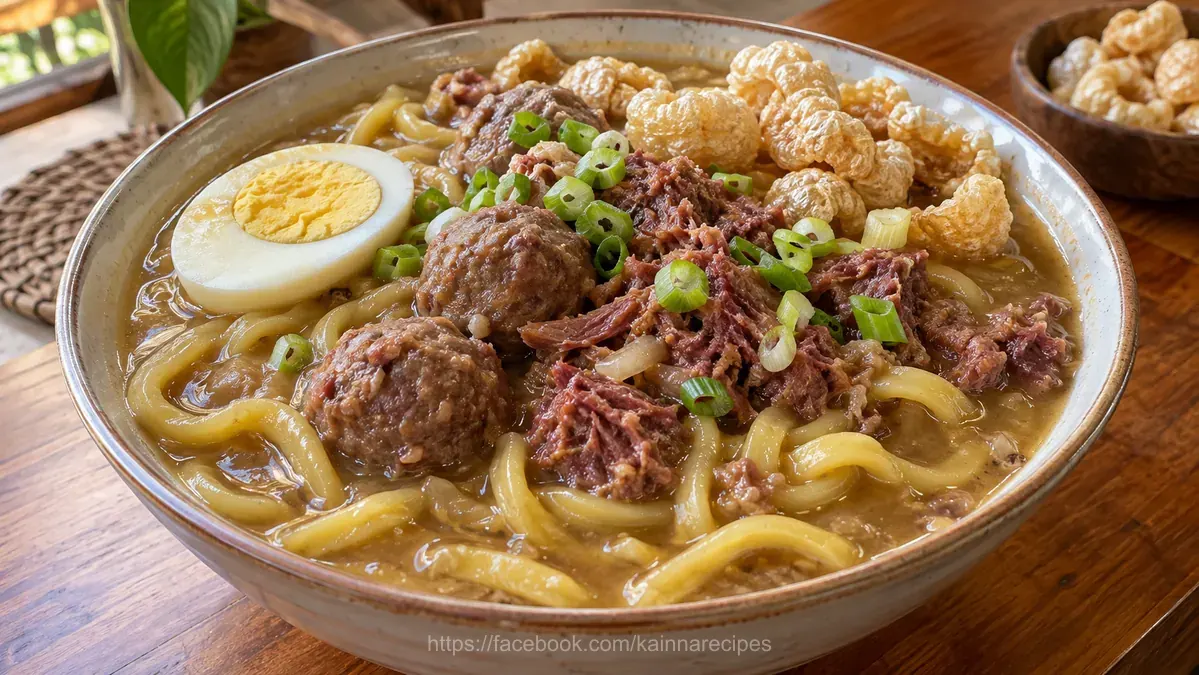 Corned Beef Lomi Batangas Style