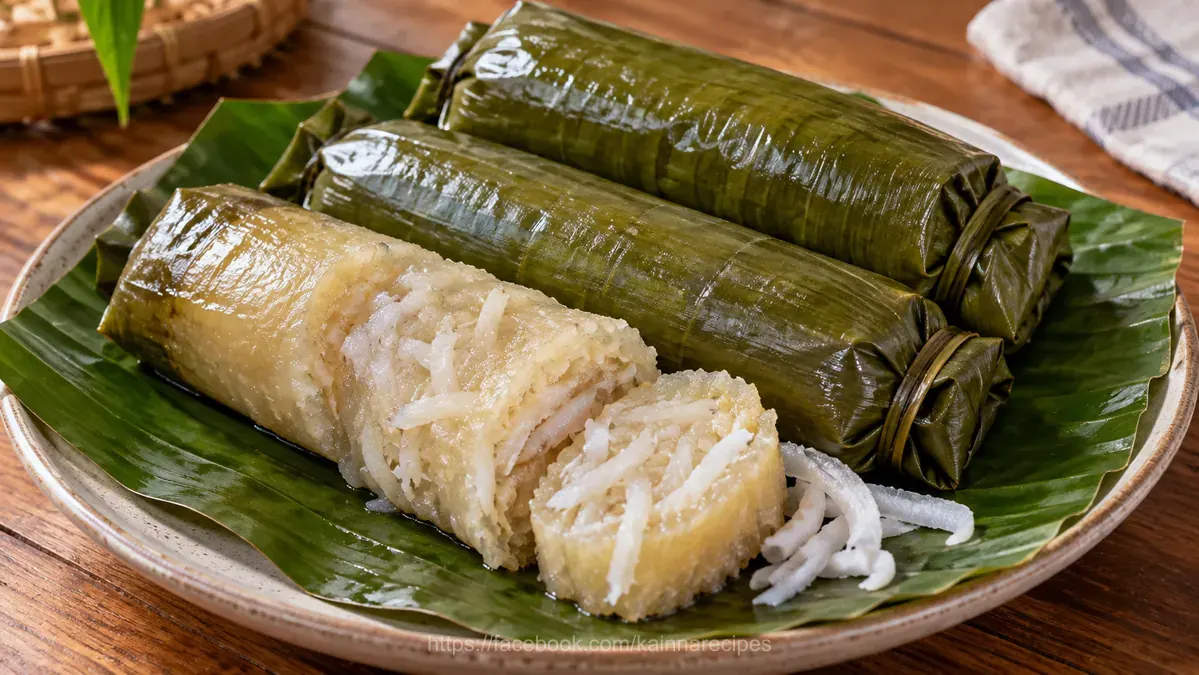 Cassava Suman with Macapuno