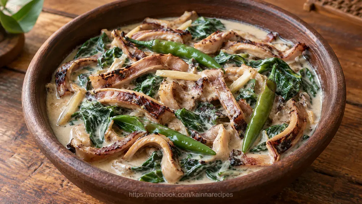 Dried Squid in Coconut Milk