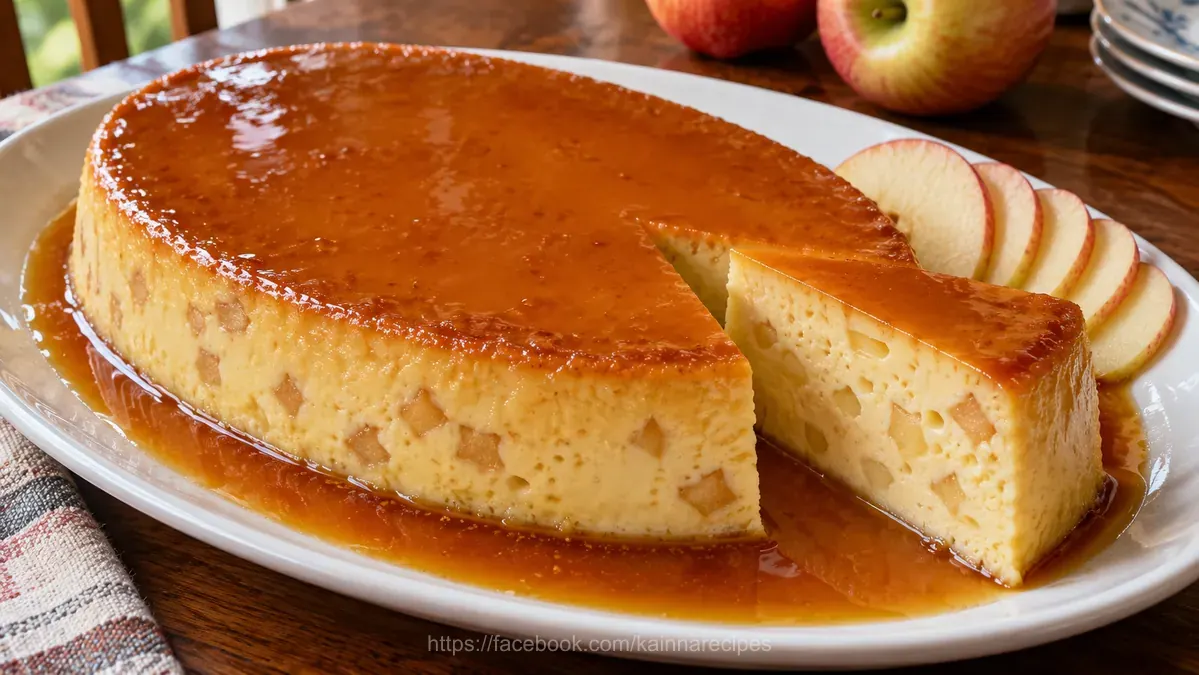 Flan de Manzanas