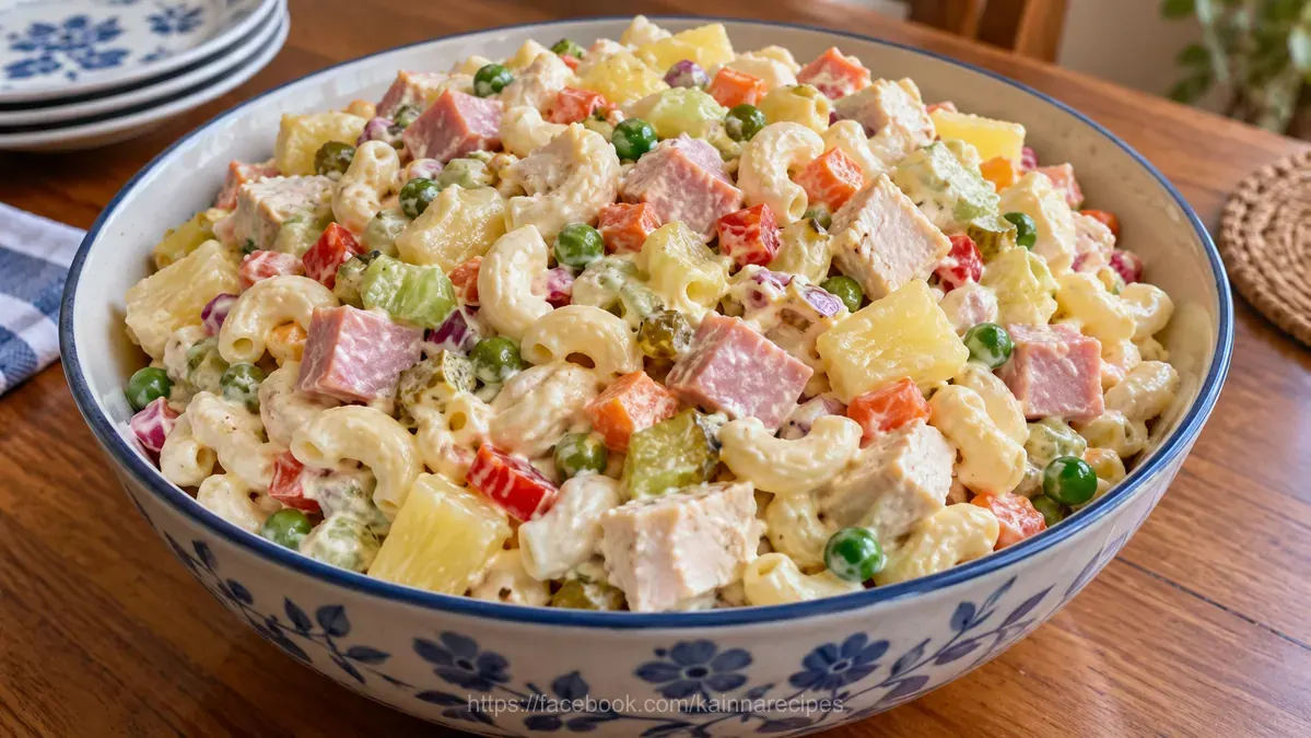 Ham and Chicken Macaroni Salad