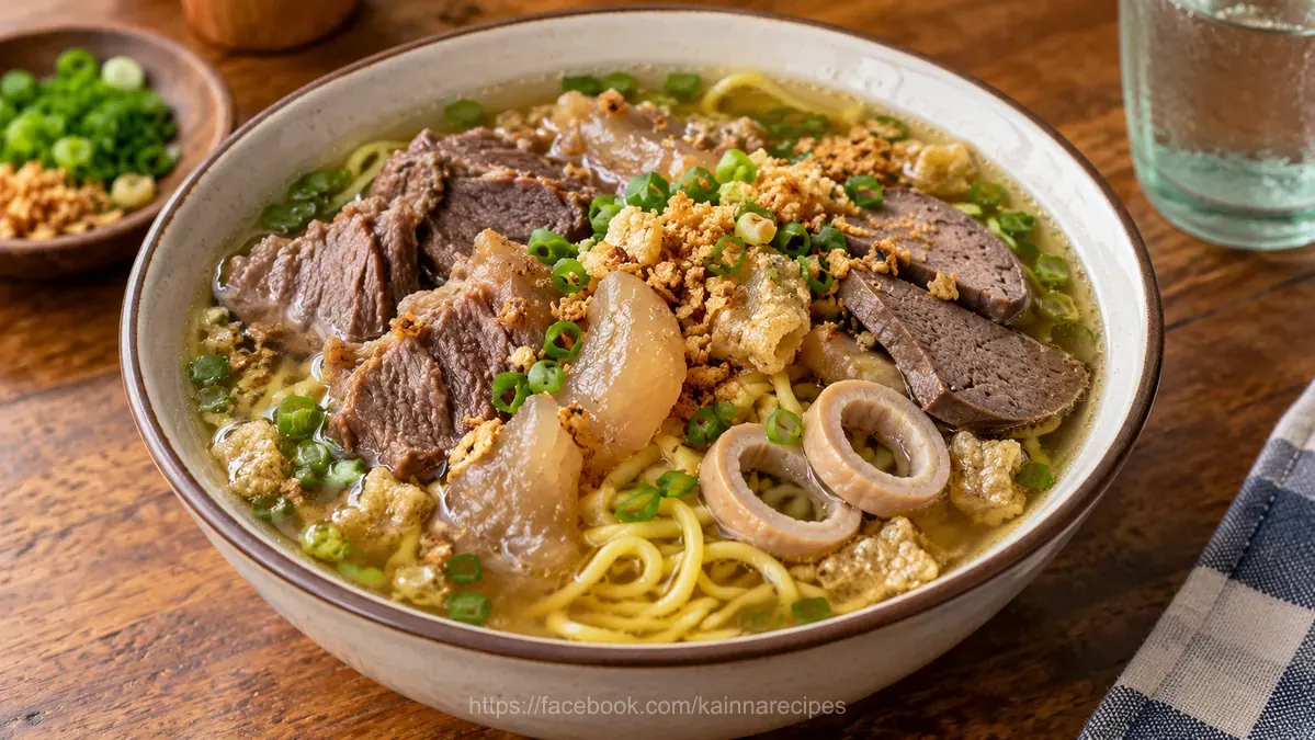 Beef Batchoy with Liver and Bung
