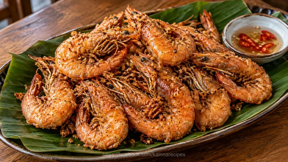 Crispy Nilasing na Hipon (Fried Shrimp Marinated in Wine)