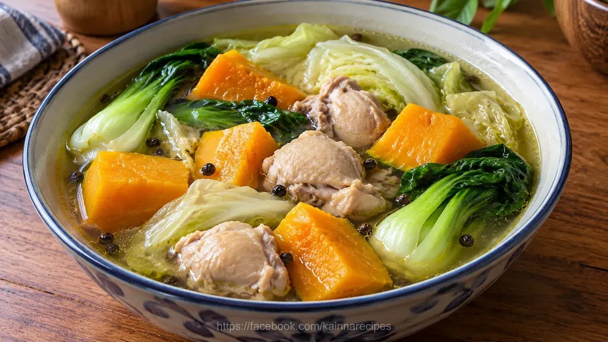 Chicken Nilaga with Kalabasa
