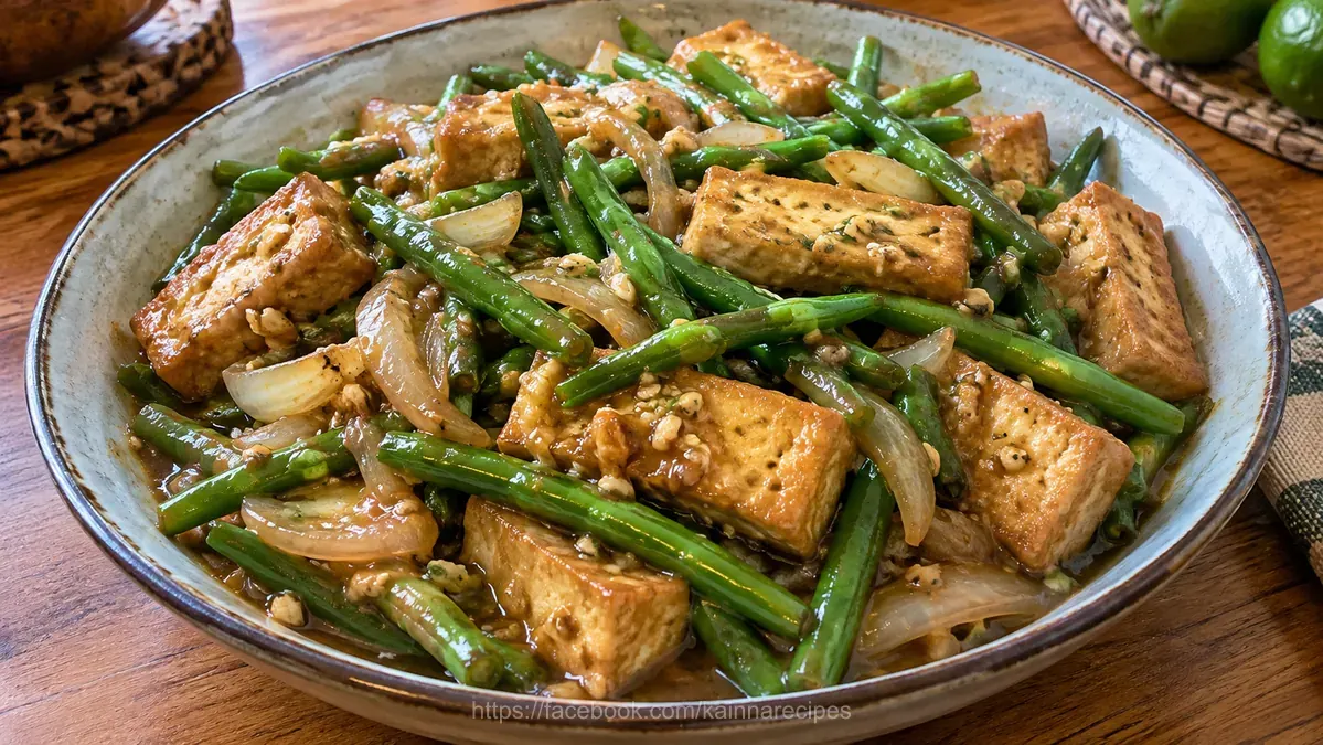 Tofu Green Bean Stir Fry