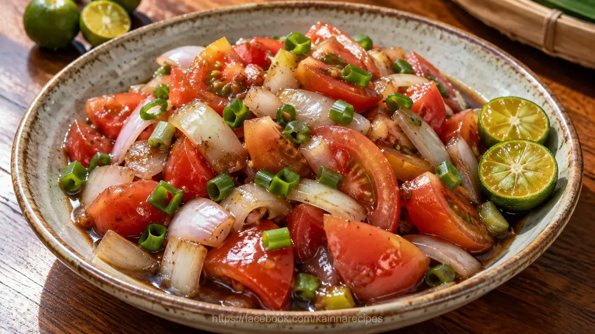 Tomato and Onion with Bagoong Isda