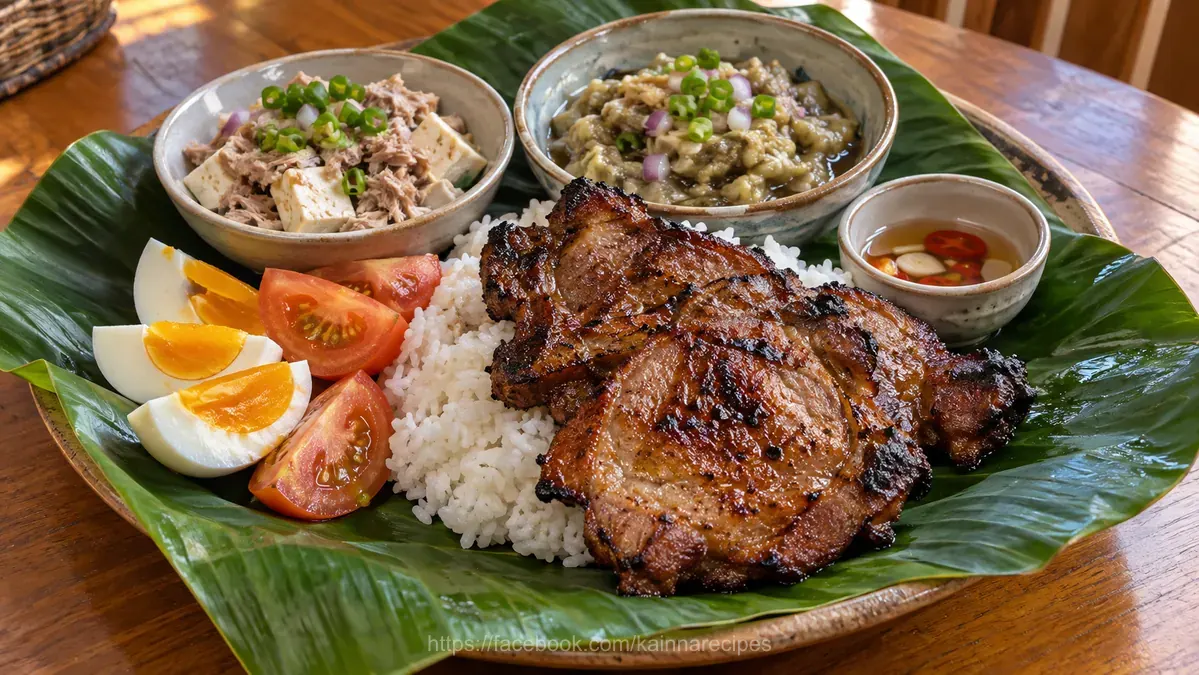 Special Pinoy Pork Chop Binalot Lunch Combo Meal