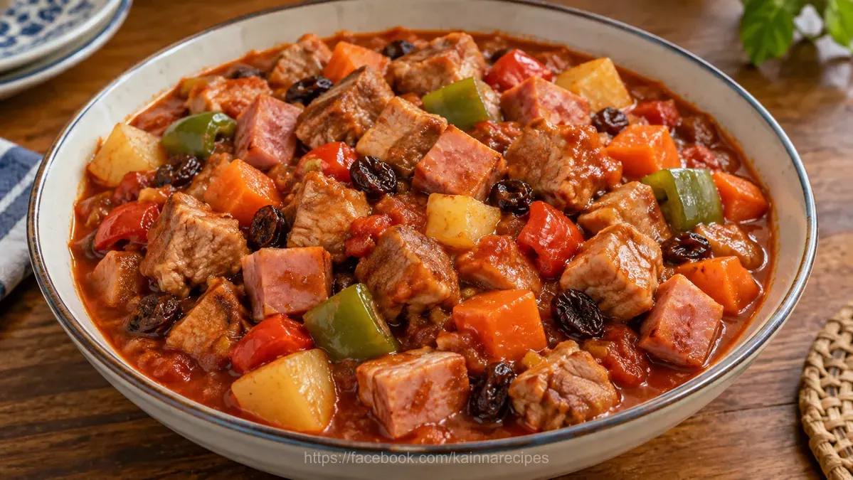 Pork Menudo with Ham