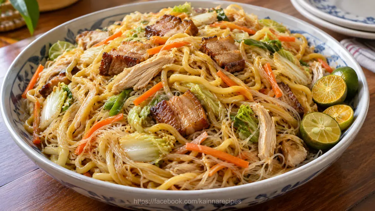 Pancit Canton at Bihon