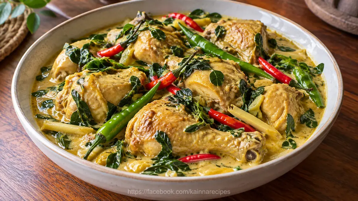 Spicy Chicken in Coconut Milk (Ginataang Manok)