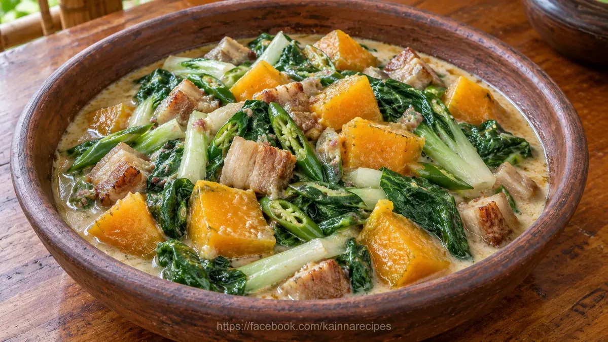 Ginataang Kalabasa at Pechay