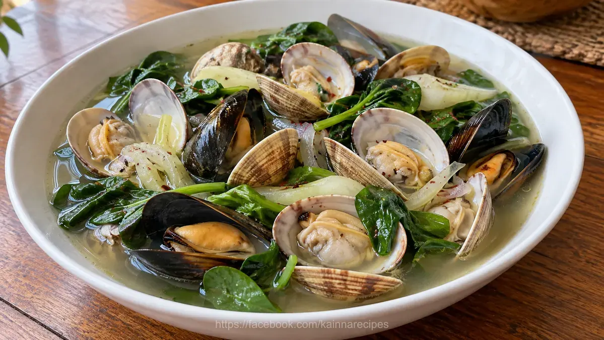 Manila Clam and Mussel Tinola