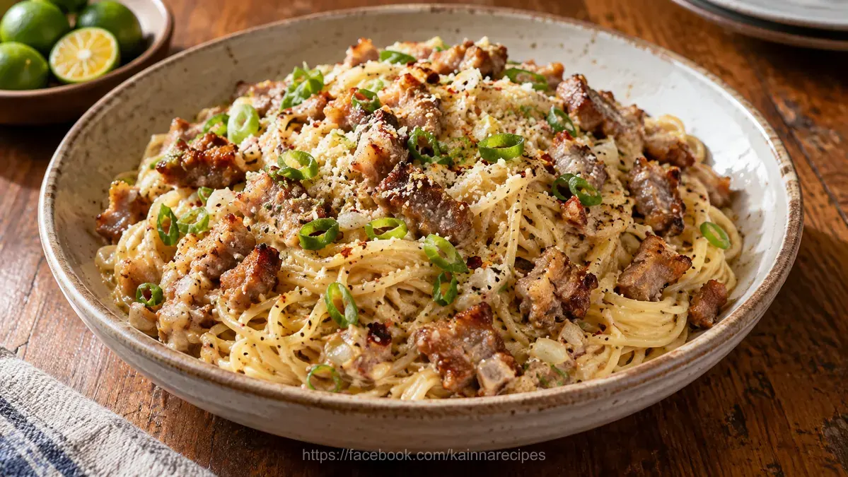 Sisig Pasta