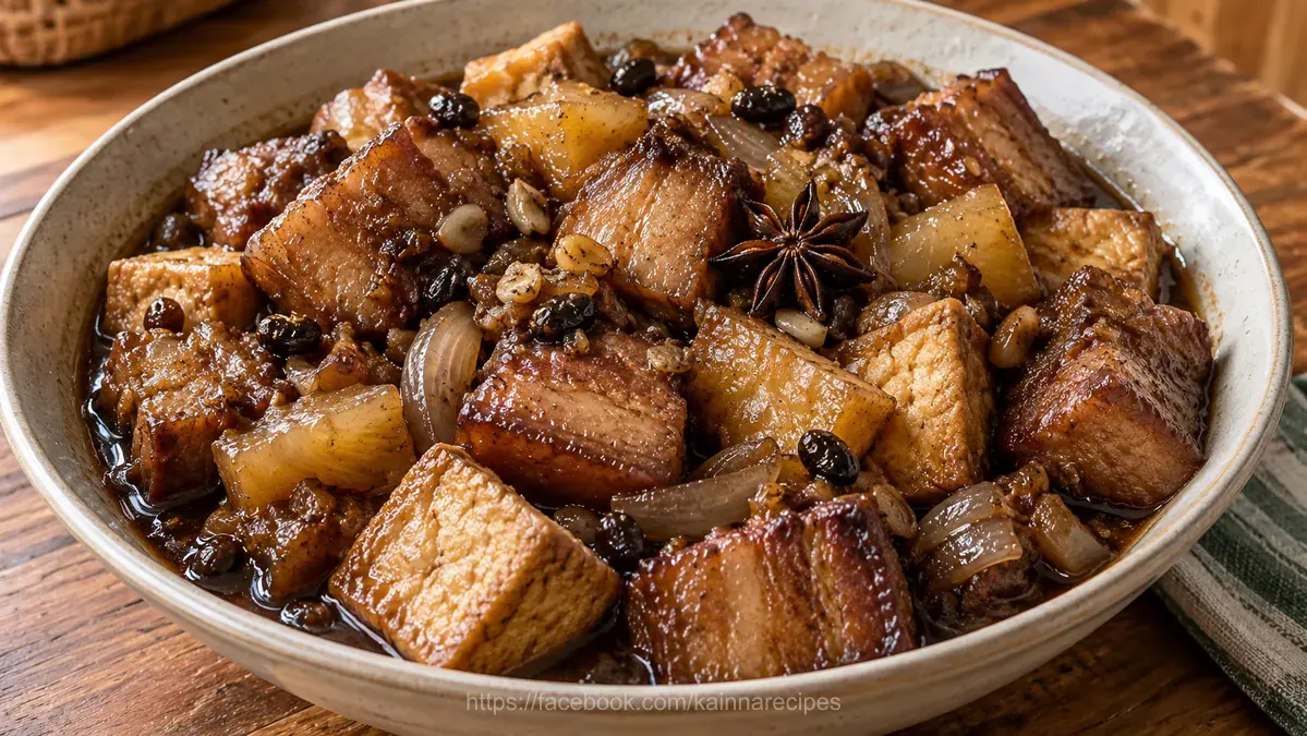 Tokwa at Baboy Humba (Pork Humba with Tofu)