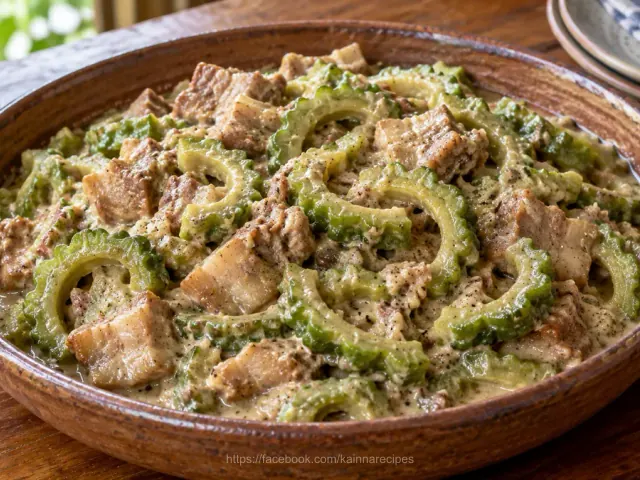 Binagoongang Ampalaya sa Gata