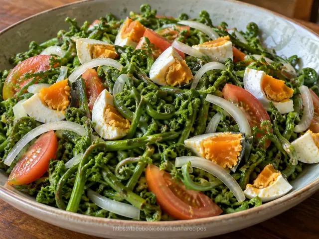 Fiddlehead Fern Salad (Ensaladang Pako)