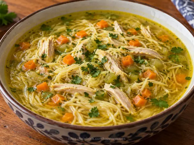 Filipino Style Chicken Noodle Soup