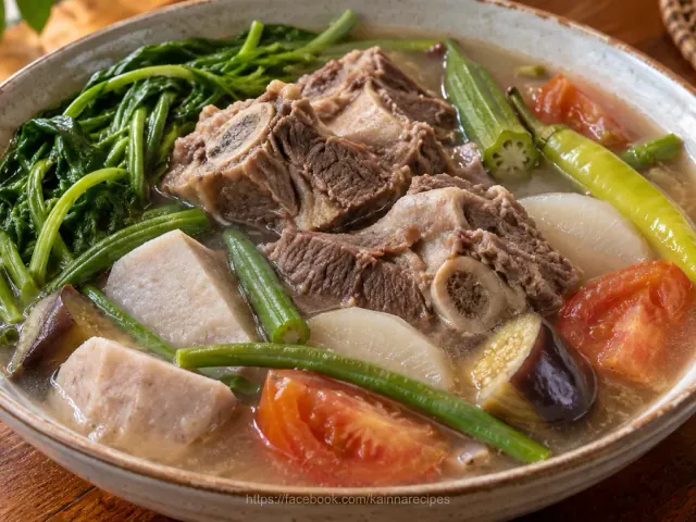Sinigang na Baka (tira ng nilaga)