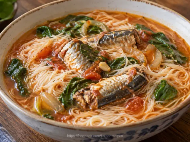 Sardinas with Misua