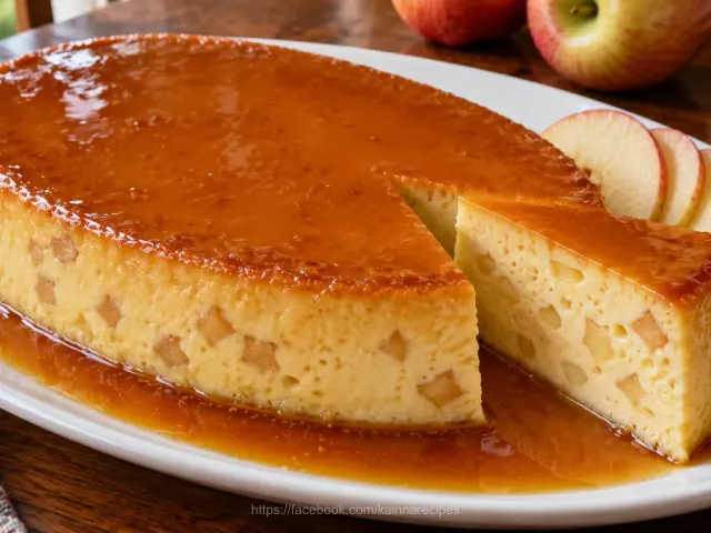 Flan de Manzanas
